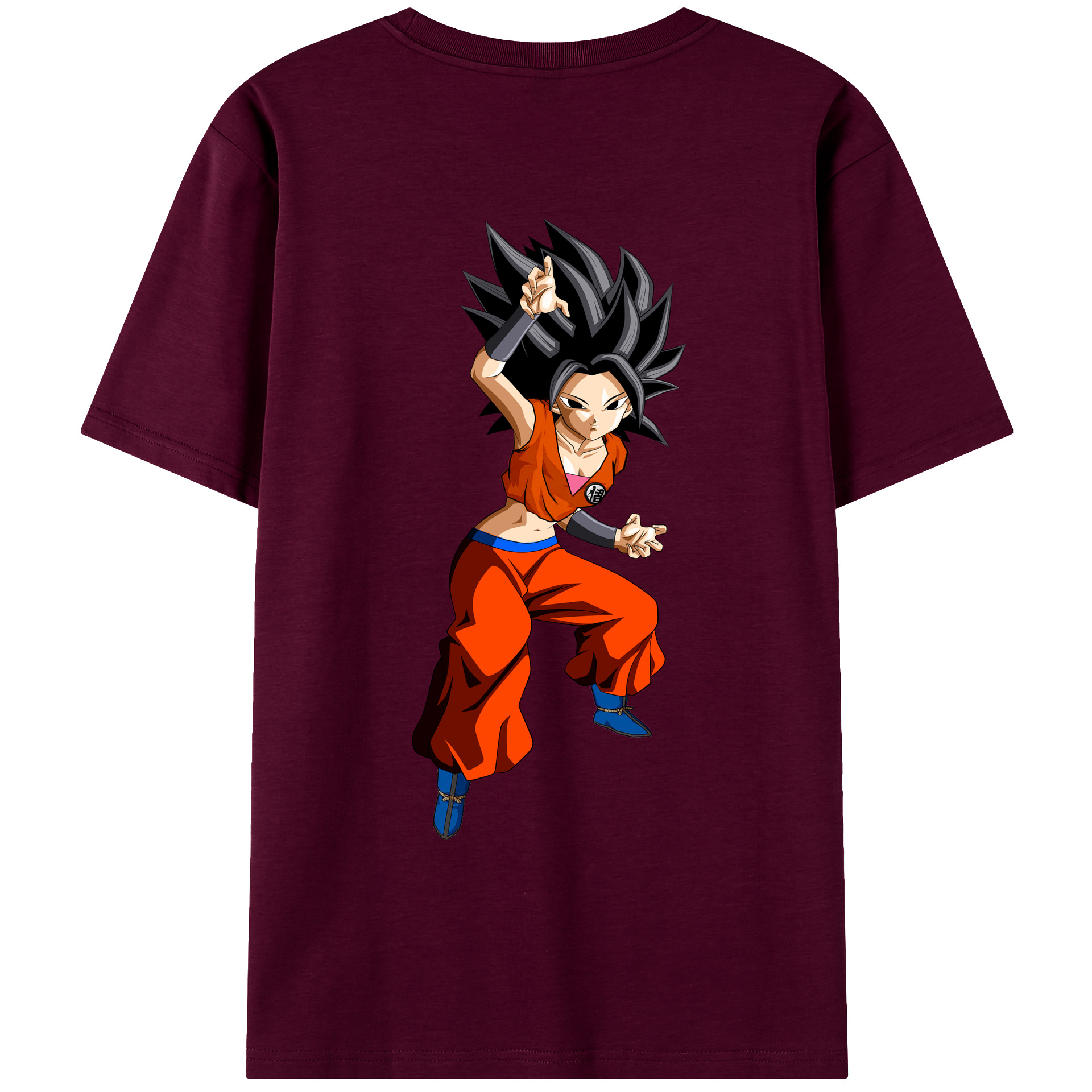 （画像用） ドラゴンボール カリフラ DRAGON BALL Caulifla レディース半袖Tシャツ(バックプリント)